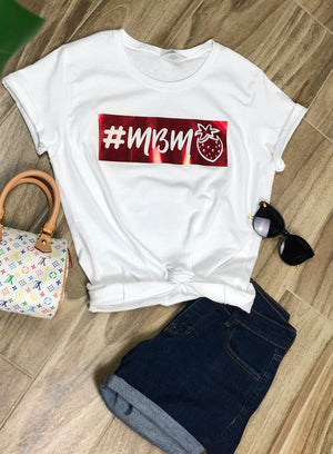 MBM T-SHIRT WITH METAL PRINT